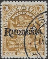Rhodesia 1909 British South Africa Company Overprint SG 107 Fine Used