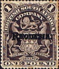 Rhodesia 1909 British South Africa Company Surcharged SG 113 £1 Value Find Mint