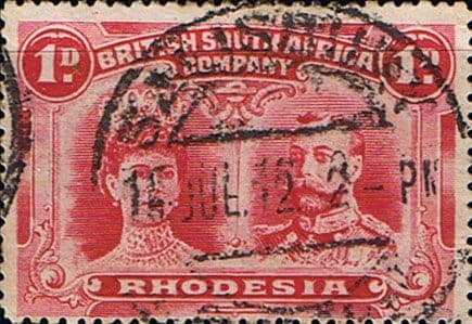 Rhodesia 1910 British South Africa Company Heads SG 124 Fine Used