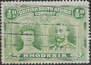 Rhodesia 1910 British South Africa Company Heads SG 169 Fine Used