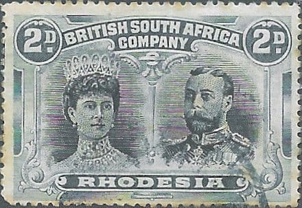 Rhodesia 1910 British South Africa Company Heads SG 171b Fine Used