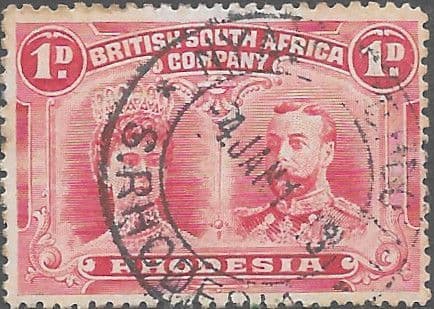 Rhodesia 1910 British South Africa Company Heads SG 183 Fine Used