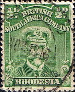 Rhodesia 1913 British South Africa Company Head SG 187 Fine Used