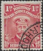 Rhodesia 1913 British South Africa Company Head SG 191 Fine Used