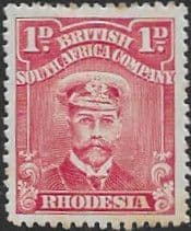 Rhodesia 1913 British South Africa Company Head SG 193 Fine Mint