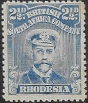 Rhodesia 1913 British South Africa Company Head SG 201 Fine Mint