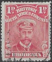 Rhodesia 1913 British South Africa Company Head SG 204 Fine Used