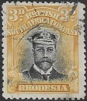 Rhodesia 1913 British South Africa Company Head SG 210 Fine Used