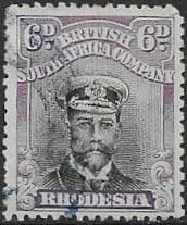 Rhodesia 1913 British South Africa Company Head SG 213 Fine Used