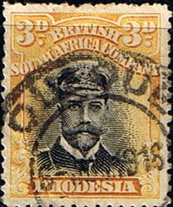 Rhodesia 1913 British South Africa Company Head SG 221 Fine Used