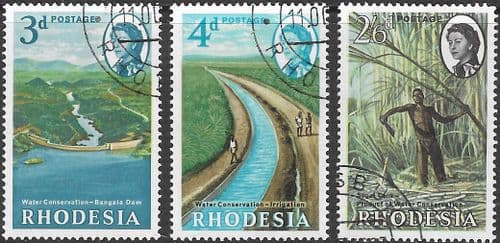 Rhodesia 1965 Water Conservation Set Fine Used