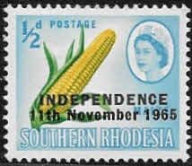 Rhodesia 1966 Independence Overprint SG 359 Fine Mint