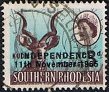 Rhodesia 1966 Independence Overprint SG 362 Fine Used