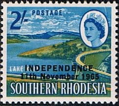 Rhodesia 1966 Independence Overprint SG 368 Fine Mint