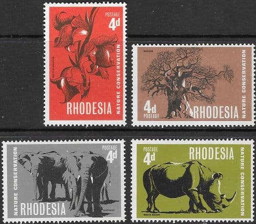 Rhodesia 1967 Nature Conservation Set Fine Mint