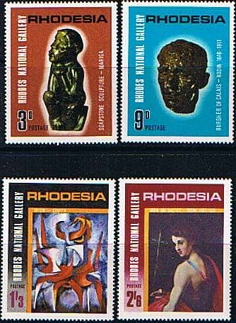 Rhodesia 1967 Rhodes National Gallery Set Fine Mint
