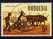 Rhodesia 1968 World Ploughing Contest SG 423 Fine Used