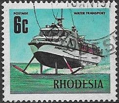 Rhodesia 1970 Water Transport SG 443b Fine Used