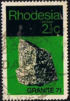 Rhodesia 1971 Geological Granite 71 SG 465 Fine Used