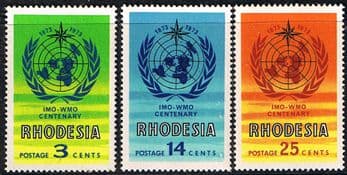 Rhodesia 1973 Centenary of I.M.O./W.M.O. Fine Mint