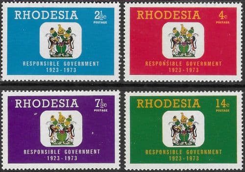 Rhodesia 1973 Responsible Government Set Fine Mint