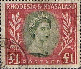 Rhodesia and Nyasaland 1954 Queen Elizabeth II SG 15 Fine Used