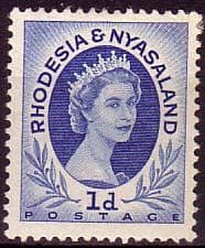 Rhodesia and Nyasaland 1954 Queen Elizabeth II SG 2 Fine Mint