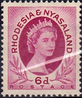Rhodesia and Nyasaland 1954 Queen Elizabeth II SG 7 Fine Mint