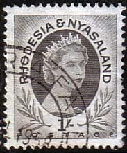 Rhodesia and Nyasaland 1954 Queen Elizabeth II SG 9 Fine Used