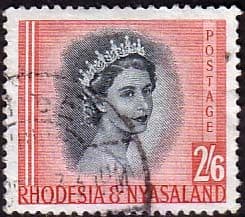 Rhodesia and Nyasaland 1954 Queen Elizabeth II SG12 Fine Used