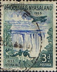 Rhodesia and Nyasaland 1955 Victoria Falls SG 16 Fine Used