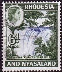 Rhodesia and Nyasaland 1959 SG 24 Victoria Falls Eastern Cataract Fine Used