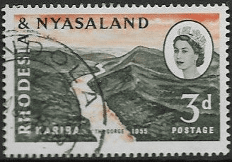 Rhodesia and Nyasaland 1960 Kariba Dam SG 32 Fine Used