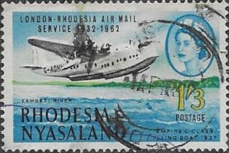 Rhodesia and Nyasaland 1962 London–Rhodesian Airmail Service SG 42 Fine Used