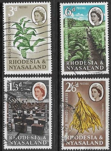 Rhodesia and Nyasaland 1963 World Tobacco Congress Set Fine Mint