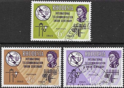 Rhodesia International Telecomunication Union Set Fine Used