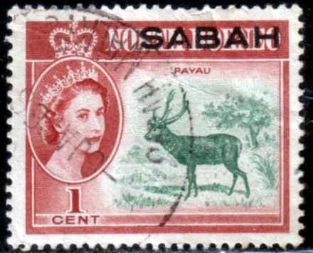 Sabah 1964 SG 408 Animal Payau Fine Used