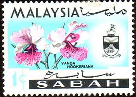 Sabah 1965 SG 424 Orchids Vanda Hookeriana Fine Mint