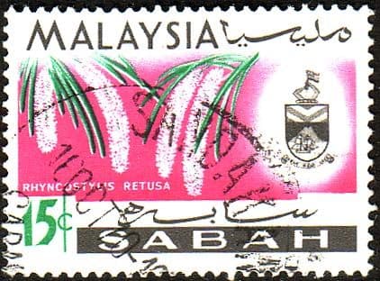 Sabah 1965 SG 429 Orchids Rhyncostylis Retusa Fine Used