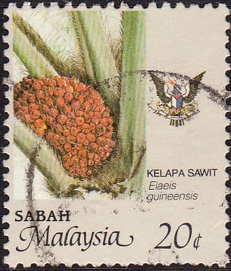 Sabah 1986 SG 464 Oil Palm Fine Used