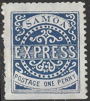 Samoa 1877 Express Issue SG 15 Fine Mint