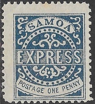 Samoa 1877 Express Issue SG 15b Fine Mint