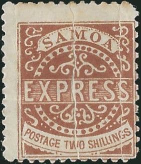 Samoa 1877 Express Issue SG 18 Fine Mint