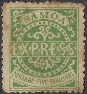Samoa 1877 Express Issue SG 19 Fine Mint