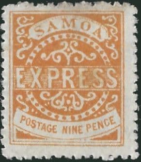 Samoa 1877 Express Issue SG 20 Fine Mint