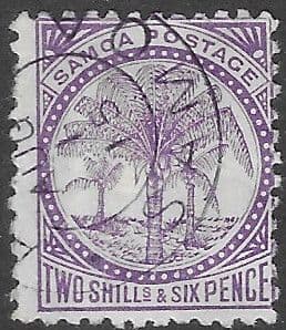 Samoa 1890 Palm Trees SG 40 Fine Used
