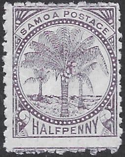 Samoa 1892 Palm Trees SG 57b Fine Mint