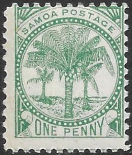 Samoa 1892 Palm Trees SG 58a Fine Mint