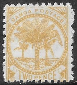 Samoa 1892 Palm Trees SG 59c Fine Mint