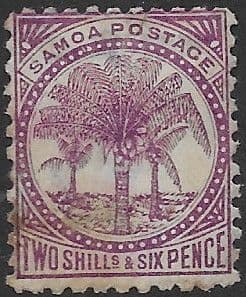 Samoa 1895 Palm Tree SG 64a Fine Mint